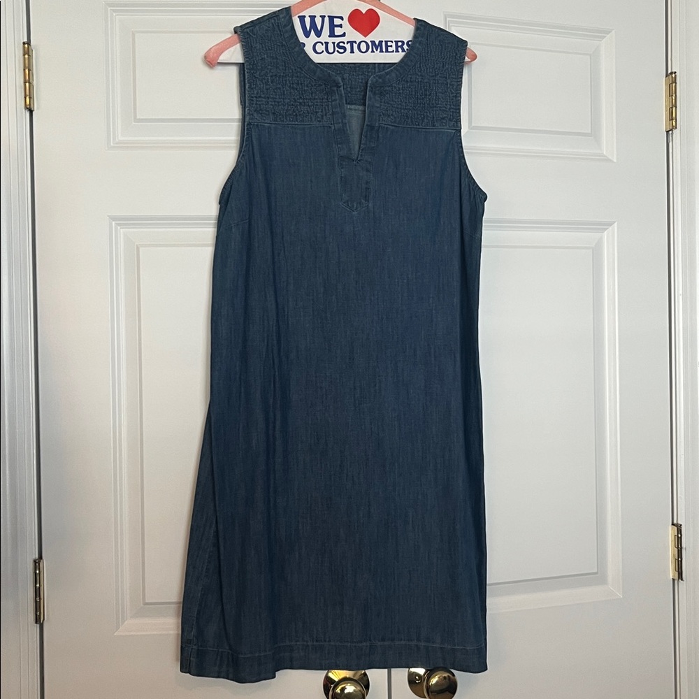Talbots Blue Quilted Dress, 12P